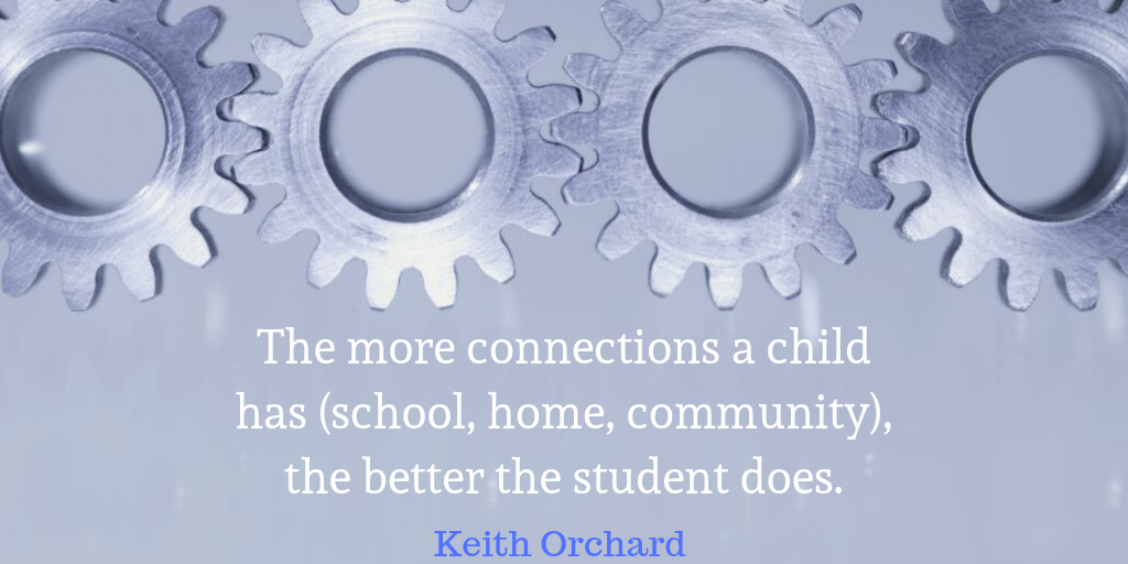 The more connections a child has (school, home, community), the better the student does.